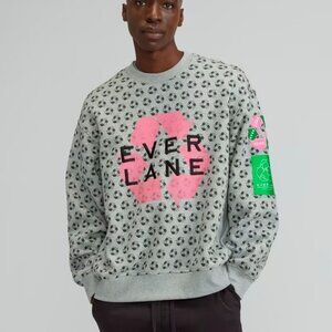 NWT Everlane The ReTrack Crewneck Sweatshirt Men's Large $98 MSRP